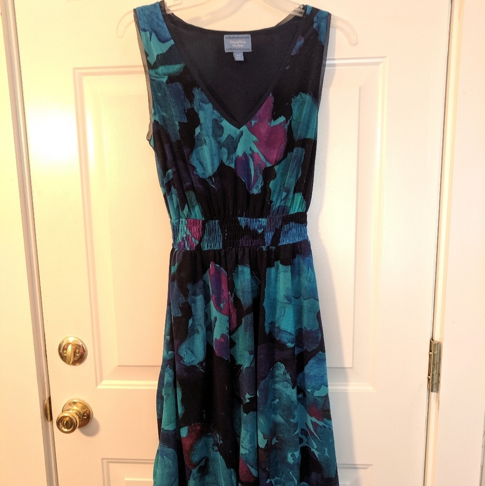 Vera Wang asymmetrical dress petite medium